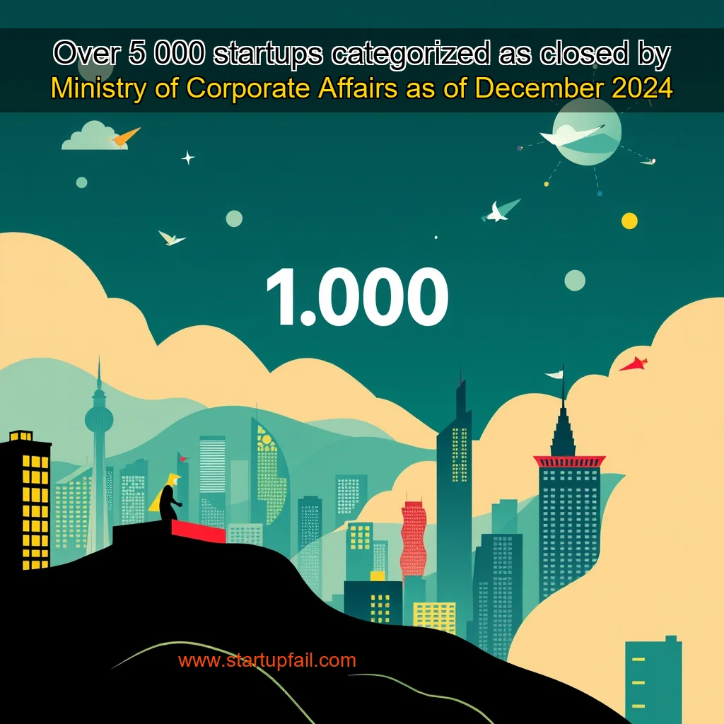 You are currently viewing Over 5  000 startups categorized as closed by Ministry of Corporate Affairs as of December  2024