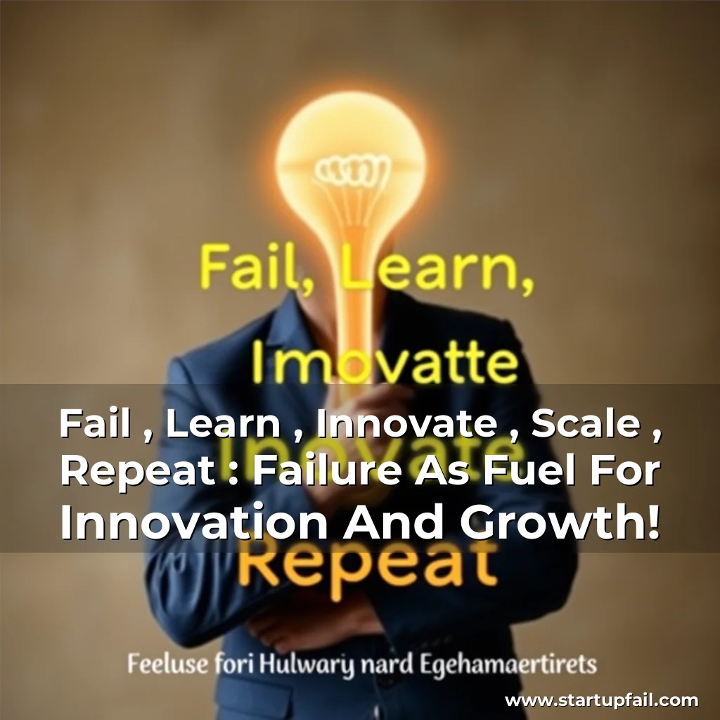 Read more about the article Fail , Learn , Innovate , Scale , Repeat : Failure As Fuel For Innovation And Growth!